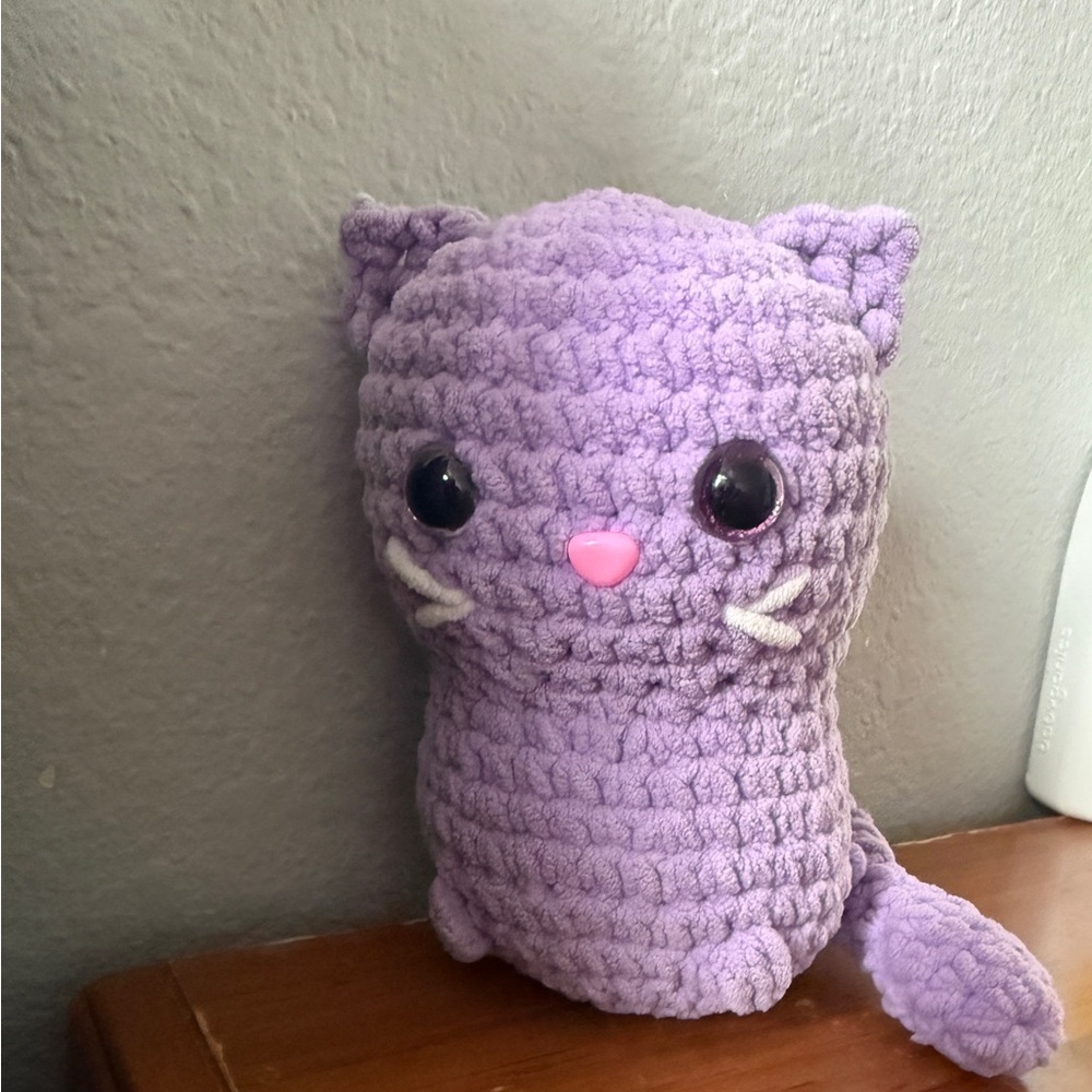 Handmade Purple Cat Toy